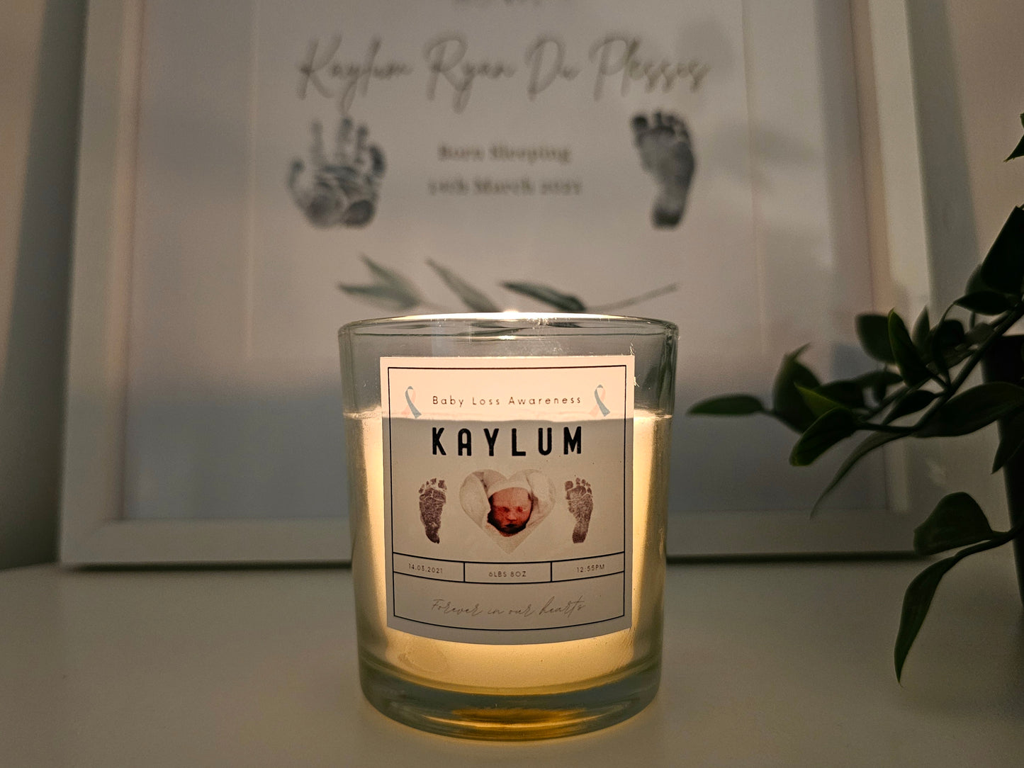 Baby Loss Awareness Candle